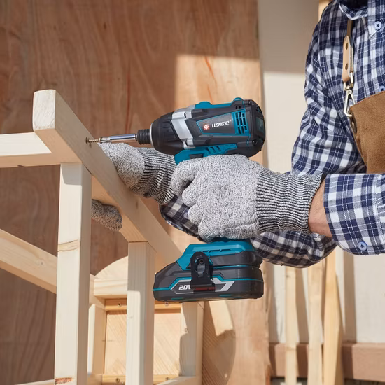 Наборы аккумуляторных электроинструментов Комбинированные комплекты аккумуляторной ударной дрели и ударного шуруповерта Liangye 20 В